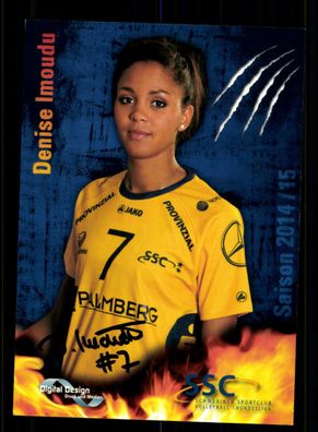 Denise Imoudu Schweriner SC 2014-15 Original Signiert Volleyball + A 219897