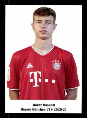 Moritz Mosandl Autogrammkarte Bayern München U 19 2020-21
