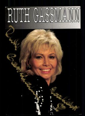 Ruth Gassmann Autogrammkarte Original Signiert + M 285