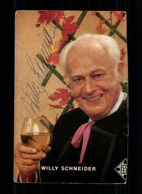 Willy Schneider Autogrammkarte Original Signiert + M 334