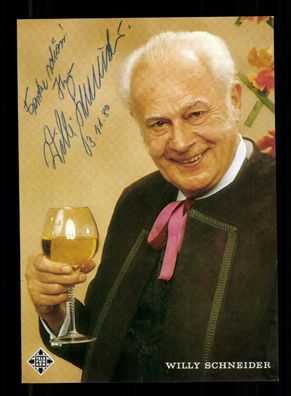 Willy Schneider Autogrammkarte Original Signiert + M 634