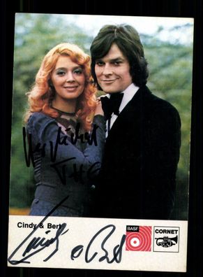 Cindy und Bert Autogrammkarte Original Signiert + M 739
