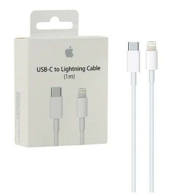 Original Apple iPhone X 11 12 13 Pro Max Mini Lightning zu Typ-C USB-C Kabel 1m