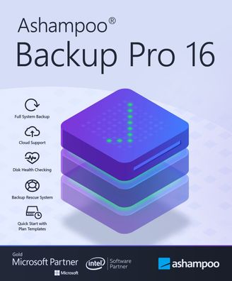 Ashampoo Backup Pro 16 - Lizenz für 3 PCs - Datensicherung - PC Download Version