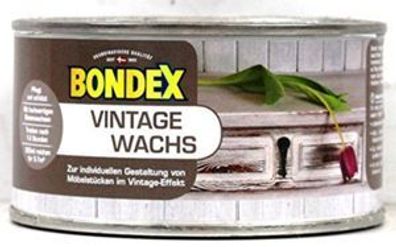 BONDEX Vintage Wachs Metalleffekt Silber 0,25 l