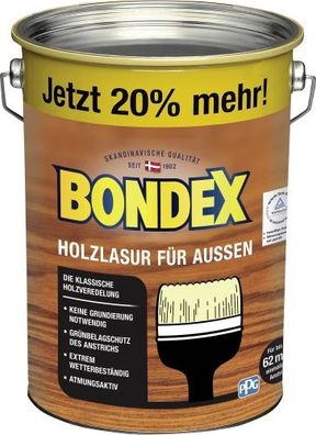 Bondex Holzlasur für Außen Dunkelgrau 4,8l