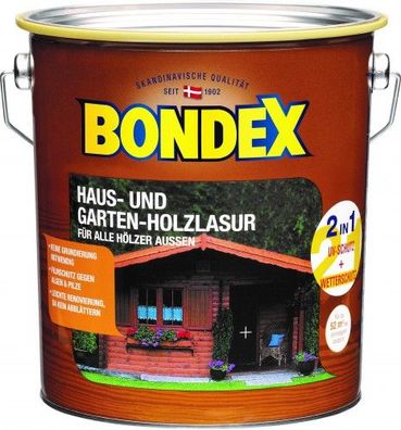 BONDEX Haus- und Gartenlasur 2in1 4,0 L