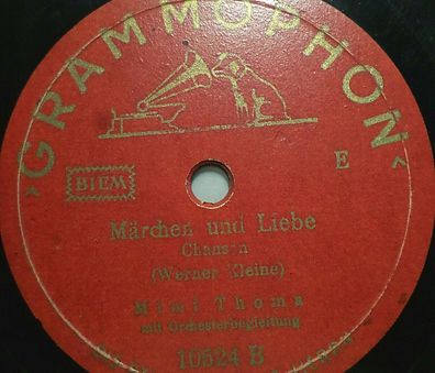 MIMI THOMA "Peterle / Märchen und Liebe" Grammophon 1939 78rpm 10"