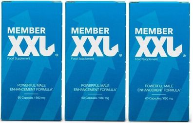 3 x Member XXL - Das Original - 180 Kapseln (3x60) - Blitzversand