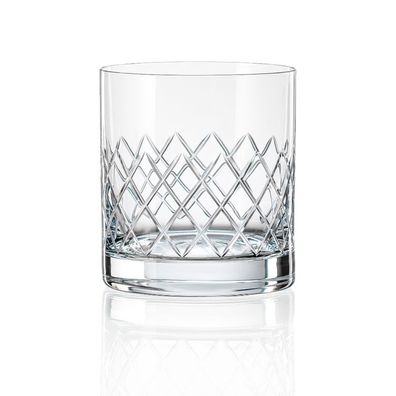Bohemia Whiskygläser Barline Kristallglas Wasserglas Klarschliff 280ml 6er BR069
