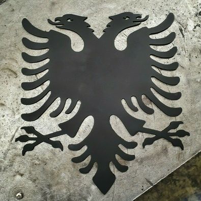 Albanischer Adler Skanderbeg Shqiponja aus 3mm Stahl von 40cm-100cm