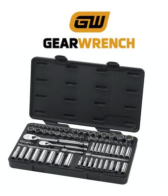 GearWrench 83000 Ratschenkasten 1/4",3/8" 4-17mm SAE/ Metric Profiratsche 69-teil