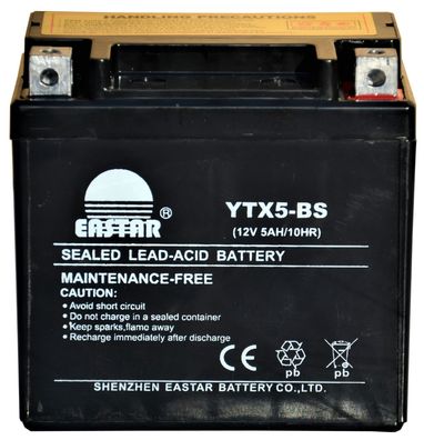 Batterie 12 VOLT 5 AH YTX5-BS Motorradbatterie
