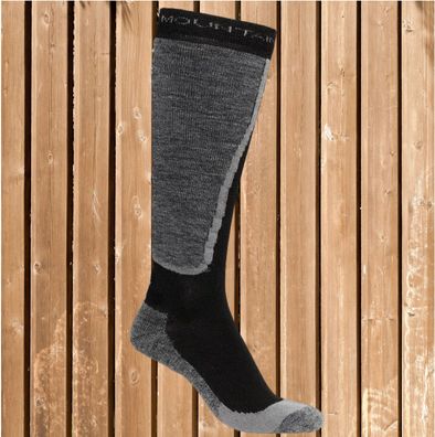 Mountain Horse Merino Woll-Socken Terry, Reitstrümpfe, Winter Strümpfe, schwarz