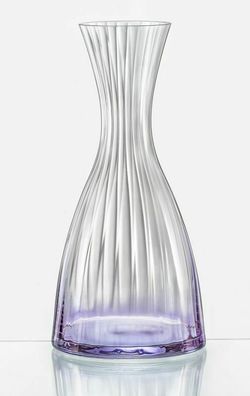 Bohemia Karaffe violett Kristallglas Kate Optic Wasser- Weinkaraffe 1200 ml