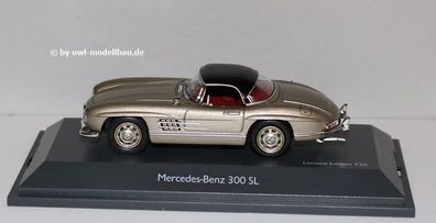 Schuco 4502588 Mercedes 300 SL Roadster (W198) - 1957 - champagner/ schwarz. 1:43
