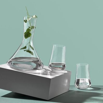 Bohemia Wasserset Xtra Kristallglas zwei Wassergläser + eine Karaffe, 3er Set