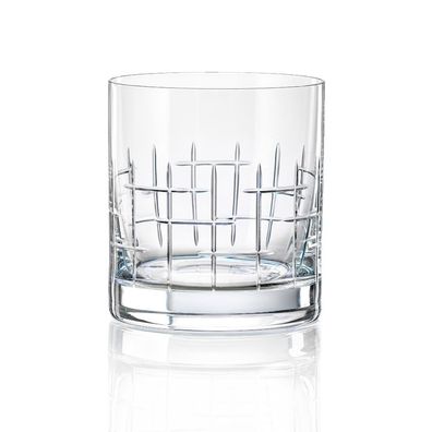 Bohemia Whiskygläser Barline BR079 Kristallglas Wasserglas Klarschliff 280ml 6er