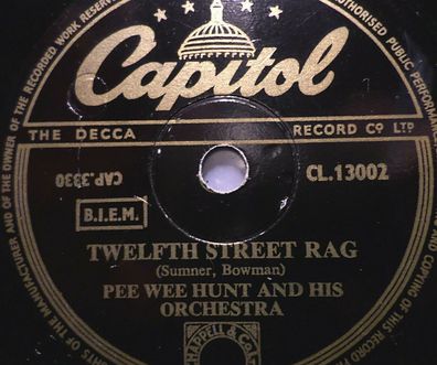 PEE WEE HUNT "Somebody Else, Not Me / Twelfth Street Rag" Capitol 1948 78rpm 10"