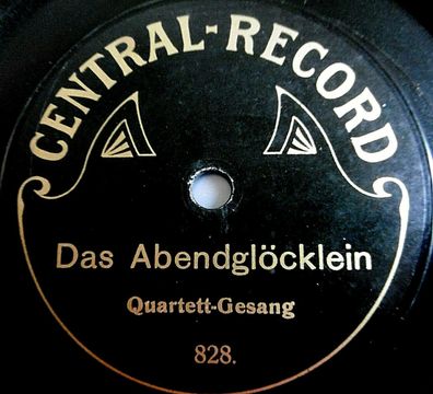 Quartett-Gesang "Der Negerslave / Das Abendglöcklein" Central-Record 78rpm 10"