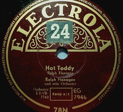 Ralph Flanagan "Serenade (aus "The Student Prince") / Hot Toddy" Electrola 78rpm