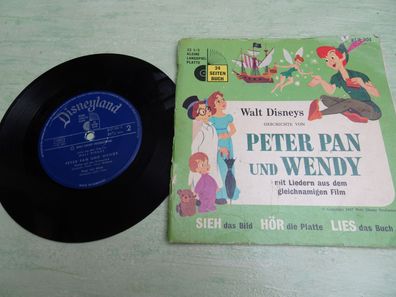 7" Tonbuch KLP304 Walt Disney Peter Pan und Wendy Irene Koss