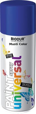 Biodur Lackspray Spraydose Felgenspray Spraylack Farbe Ultramarinblau RAL 5002