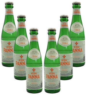 Acqua Panna 6er Set Stilles / Natürliches Wasser 6x 0,25l inkl. Pfand Mehrweg