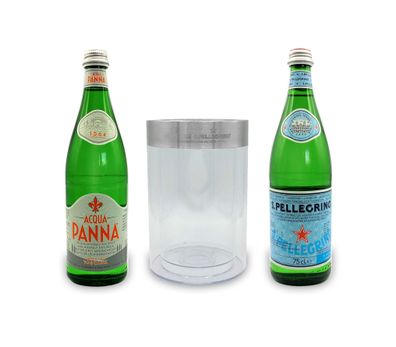 San Pellegrino + Acqua Panna Wasser und Kühler Set - 1x Stilles Wasser + 1x Was