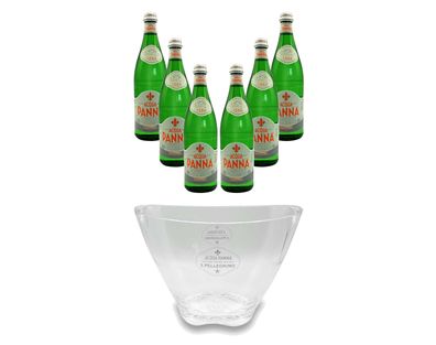 Acqua Panna Wasser und Kühler Set - 6er Set Natürliches Wasser 6x 0,75l inkl. P