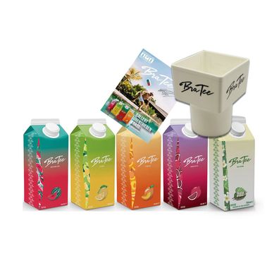 Capital BraTee 5er Tasting Set Eistee mit Special Bali Edition je 750ml + Grati