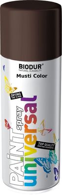 Biodur Lackspray Spraydose Felgenspray Spraylack Farbe Schokoladenbraun RAL 8017