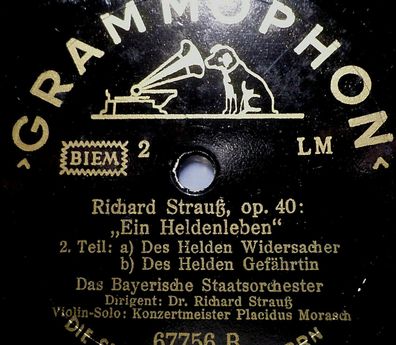Richard STRAUß & Placidus Morasch "Richard Strauß, Op. 40 "Ein Heldenleben" 1941