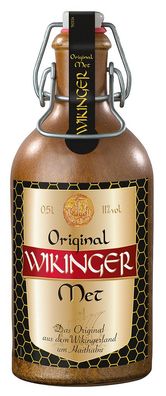 Original Behn Wikinger Met Honigwein 11,0% Vol., 0,5 Liter im Tonkrug
