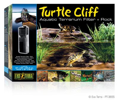 Exo Terra PT3655 Turtle Cliff groß mit Filter + Felsen, 37 x 23 x 23,5 cm