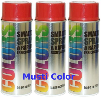 3x400ml Dupli Color Lackspray Spraydose Sprühlack Spraylack Farbe Rubinrot RAL 3003