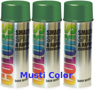3x400ml Dupli Color Lackspray Spraydose Spraylack Farbe Smaragdgrün RAL 6001