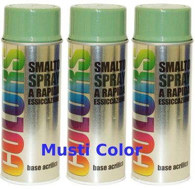 3x400ml Dupli Color Lackspray Spraydose Sprühlack Spraylack Farbe Resedagrün RAL 6011