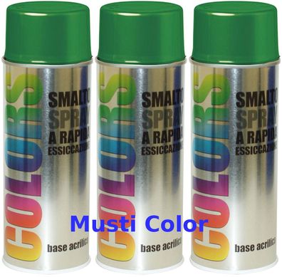 3x400ml Dupli Color Lackspray Spraydose Sprühlack Spraylack Farbe Minzgrün RAL 6029