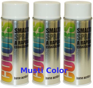 3x400ml Dupli Color Lackspray Spraydose Sprühlack Spraylack Farbe Lichtgrau RAL 7035