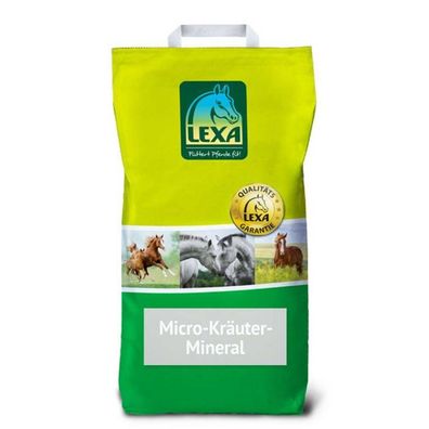 Lexa Micro Kräuter Mineral 9kg Mineralfutter für Pferde