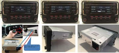 VW Autoradio Bluetooth AM FM MP3 USB AUX SD. kein RDS & DAB. Funktion. ohne Code. NEU