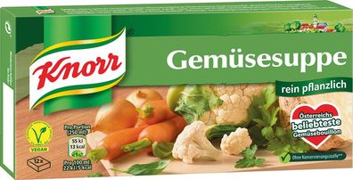 Knorr Gemüsesuppe, rein pflanzlich, 12 Würfel