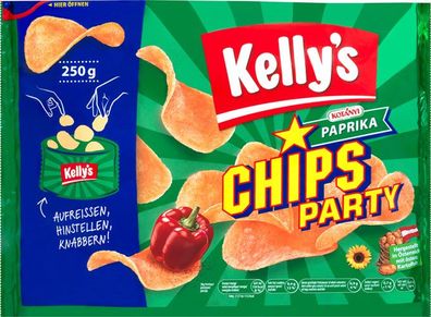 Kelly´s Chips-Party Paprika, Standbeutel