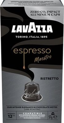 Lavazza Espresso Maestro Ristretto 12, Nespresso-kompatibel, 10 Aluminium-Kaffee