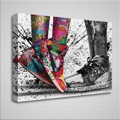 Pop Art Leinwandbilder - Deko Kunstdrucke in brillanter Farbe - Aufhängefertig - XXL