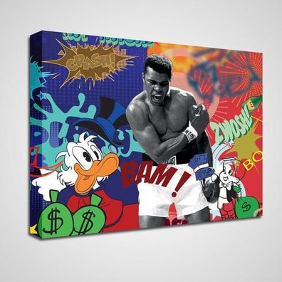 Bild auf Leinwand - Box Legende Muhammad Ali - Pop Art - Deko - Motivation - XXL