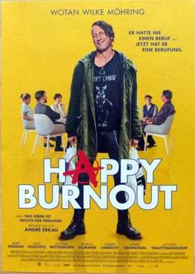 Happy Burnout - Original Kinoplakat A3 - Wotan Wilke Möhring - Filmposter