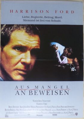 Aus Mangel an Beweisen - Original Kinoplakat A0 - Harrison Ford - Filmposter