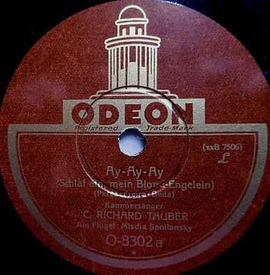 Richard TAUBER "Ay-Ay-Ay / Chant-Hindou" Odeon 1926 78rpm 12"